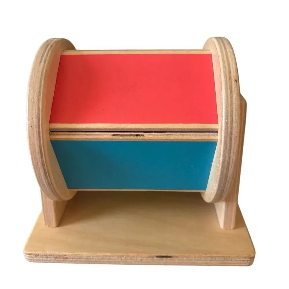 Lovevery Wood Spinning Rainbow Color Wheel Baby Sensory Toy